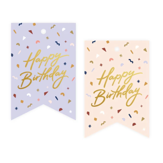 Birthday Confetti Foil Gift Tag Pack - Daisy Grace Lifestyle