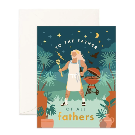 Father Of All Fathers Zeus Greeting Card - Daisy Grace Lifestyle
