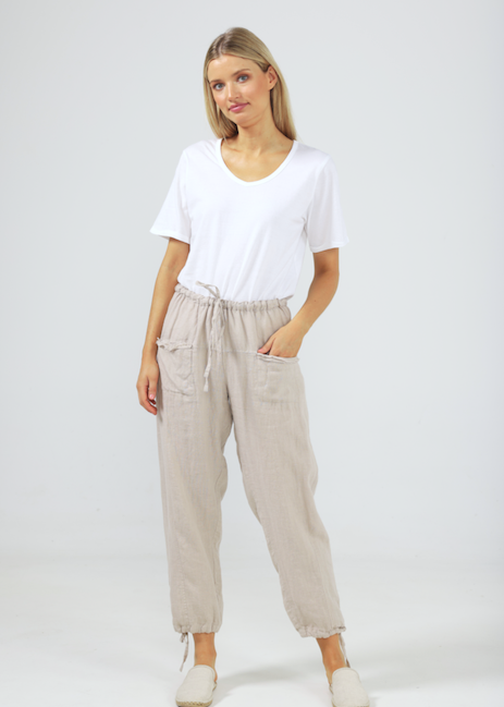 Amazon Pant - Natural Linen - Daisy Grace Lifestyle