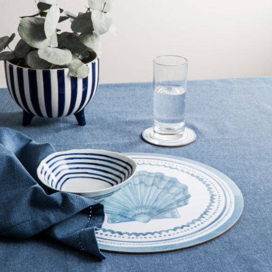 Scallop Round Placemat - set of 4 - Daisy Grace Lifestyle