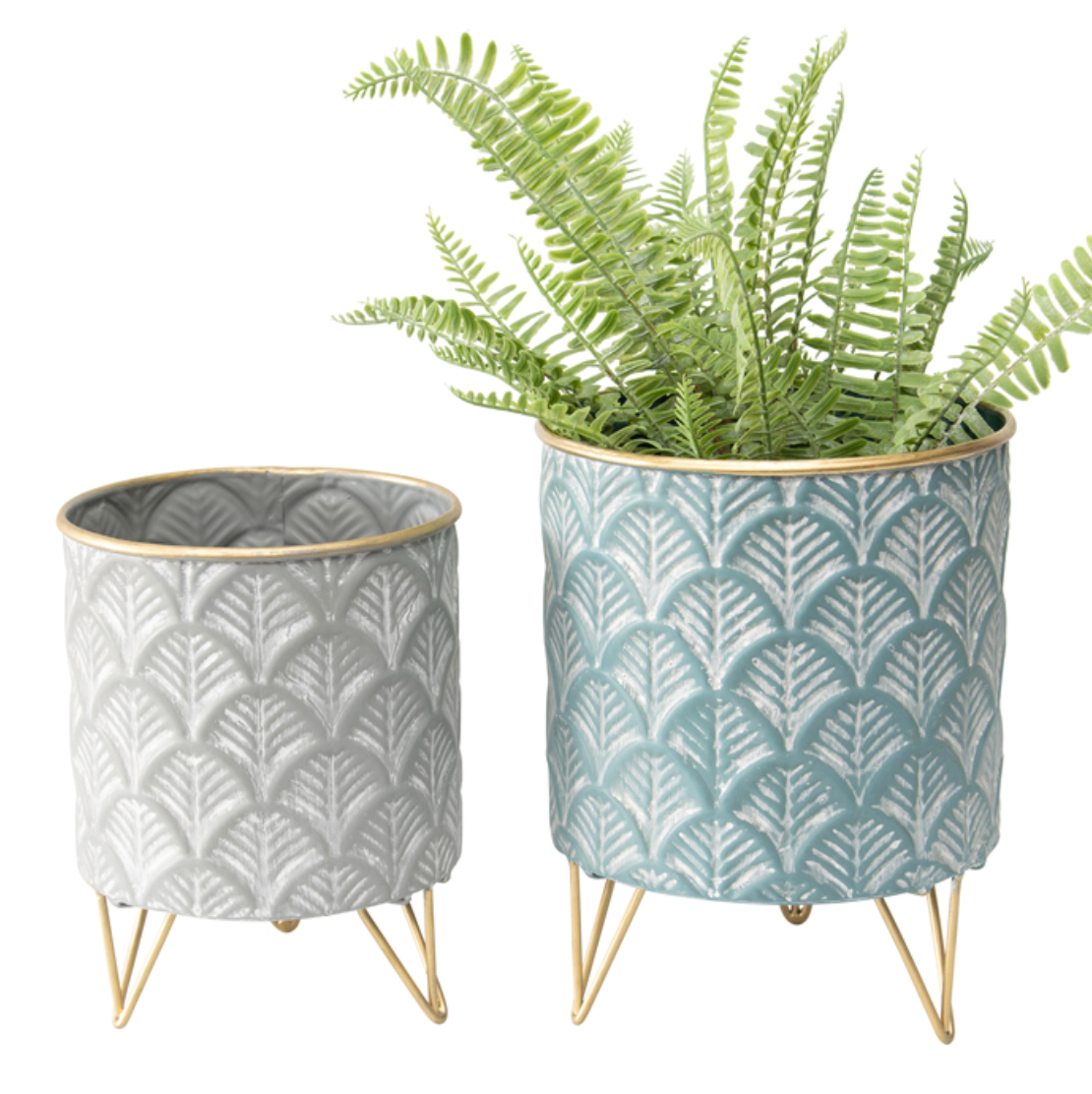 FOOTED FAN PLANTERS  - different sizes available - Daisy Grace Lifestyle