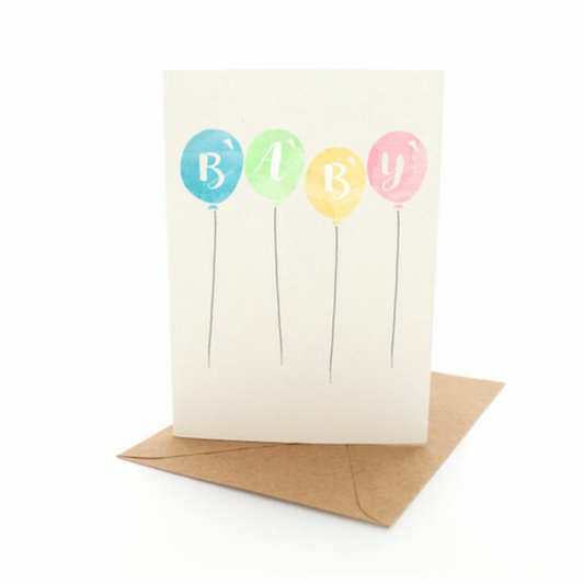 Baby Balloons Card - Daisy Grace Lifestyle