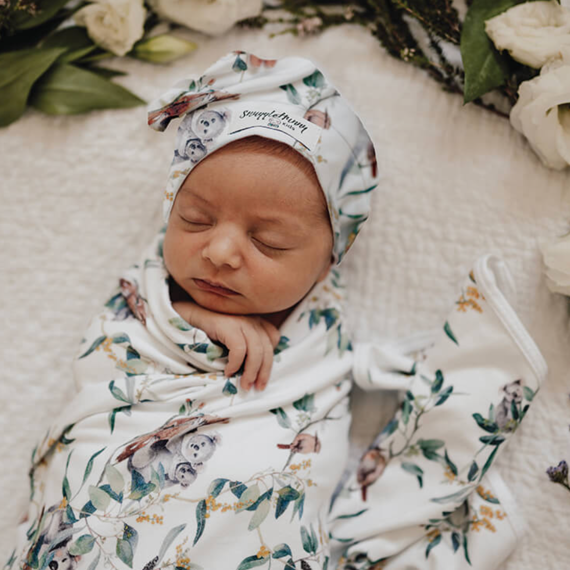 Eucalypt | Baby Jersey Wrap & Beanie Set - Daisy Grace Lifestyle