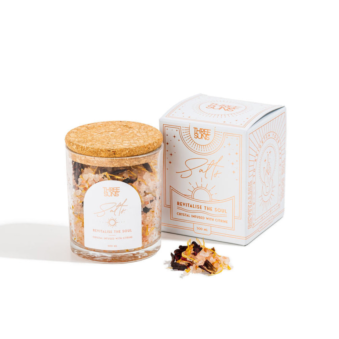 REVITALISE THE SOUL | CITRINE CRYSTAL INFUSED BATH SALTS - Daisy Grace Lifestyle