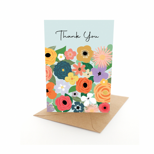 Floral Thanks Card - Daisy Grace Lifestyle