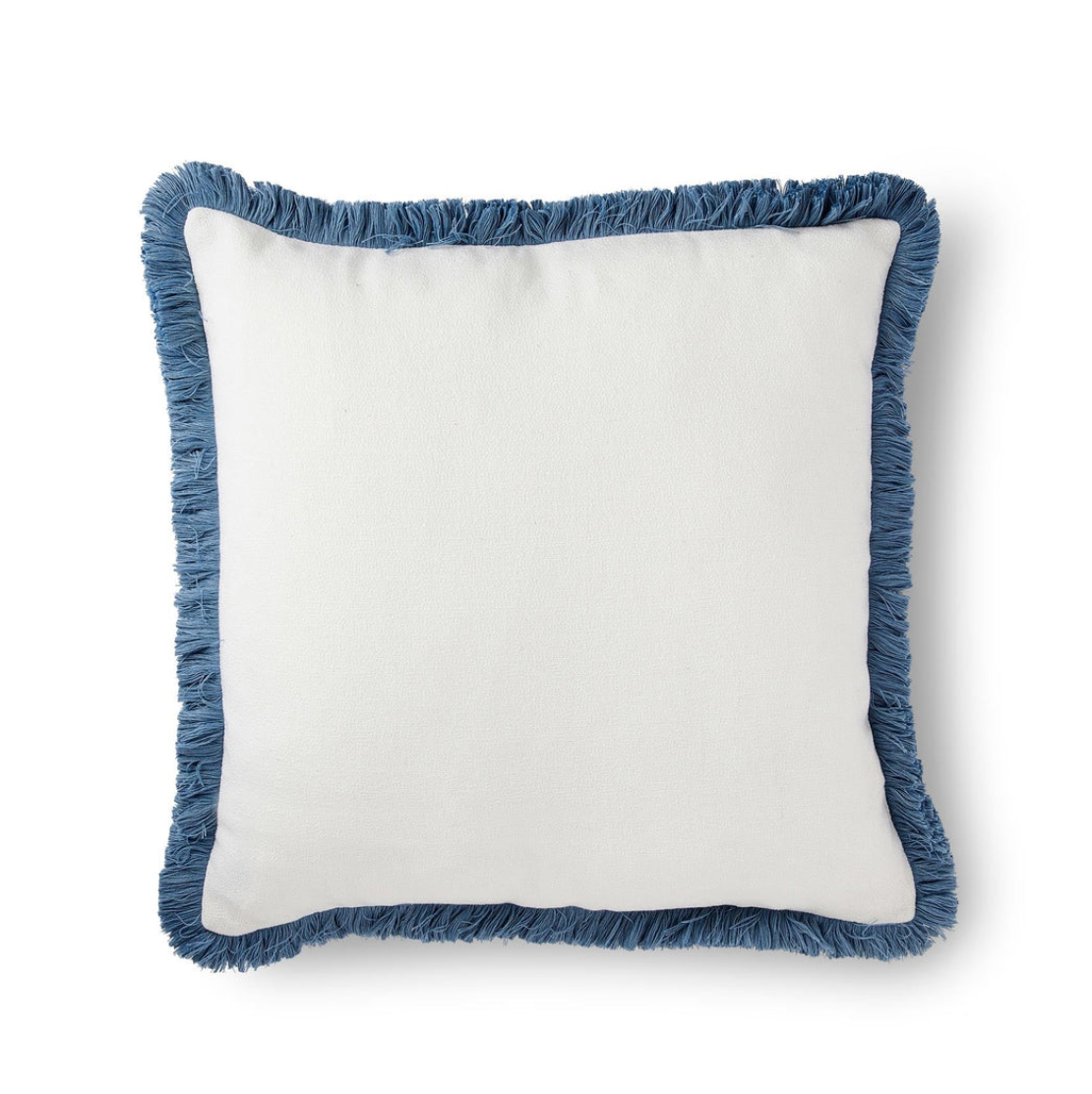 Vera Blue Fringe Cushion - Daisy Grace Lifestyle