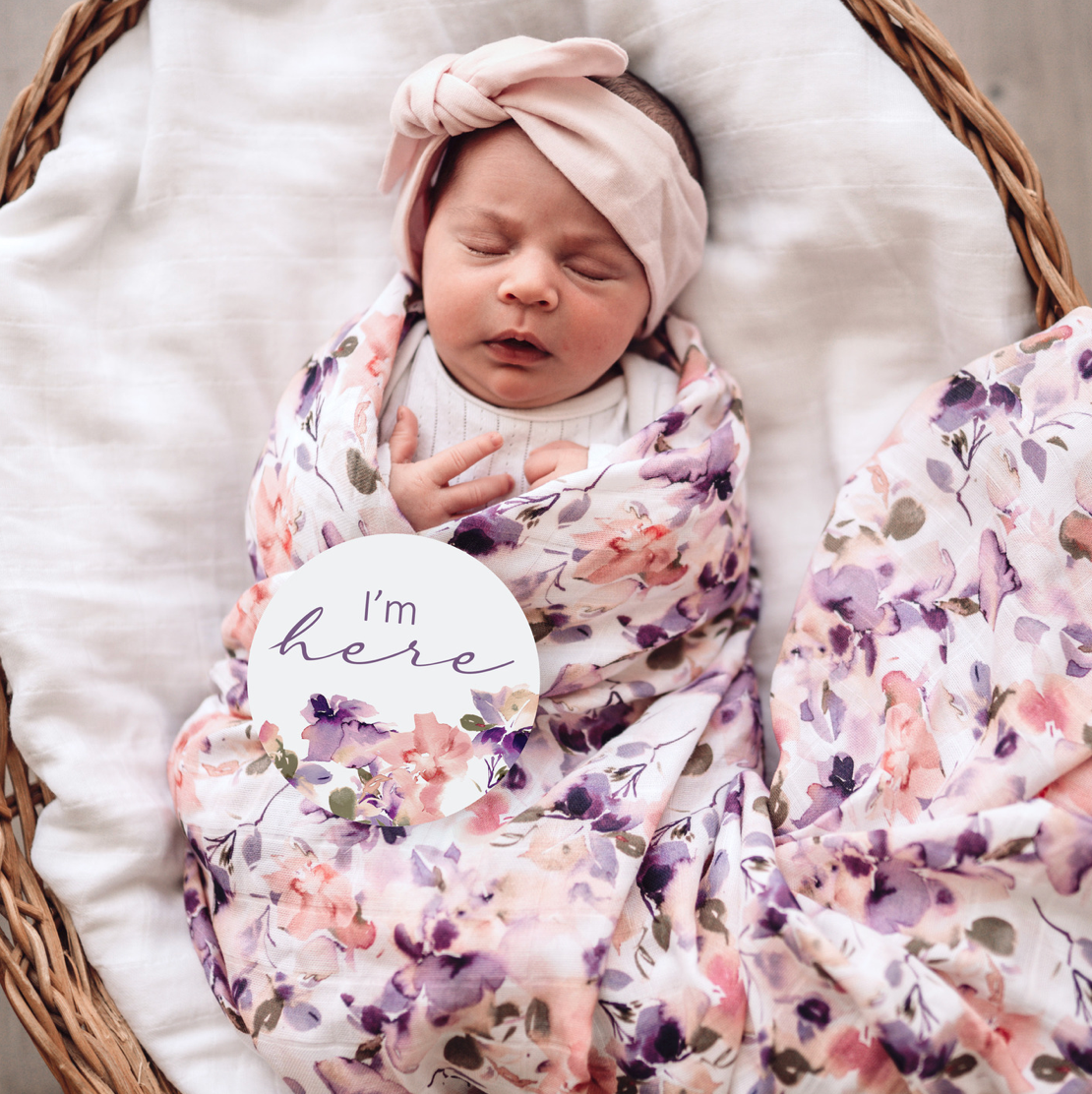 Blushing Beauty | Organic Muslin Wrap - Daisy Grace Lifestyle