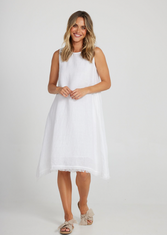 Miranda Dress - White - Daisy Grace Lifestyle