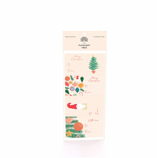 Sticker Gift Tag 12 pack - Nordic - Daisy Grace Lifestyle
