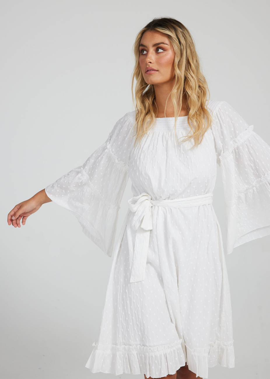 Mantra Dress - White - Daisy Grace Lifestyle