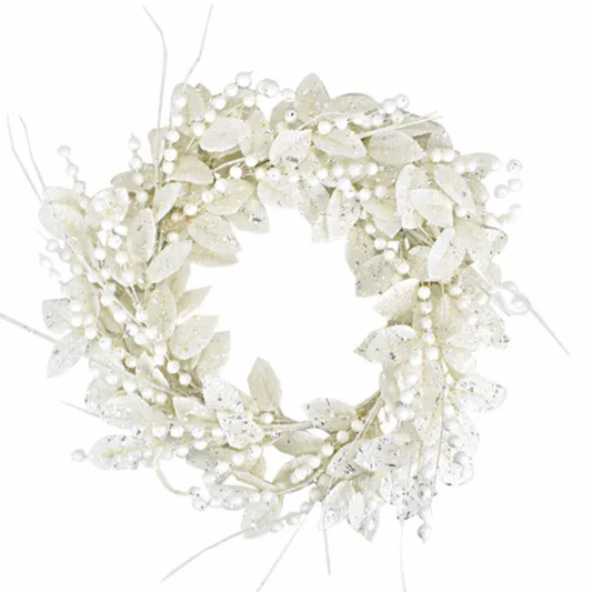White Eucalyptus Leaf Wreath - Daisy Grace Lifestyle