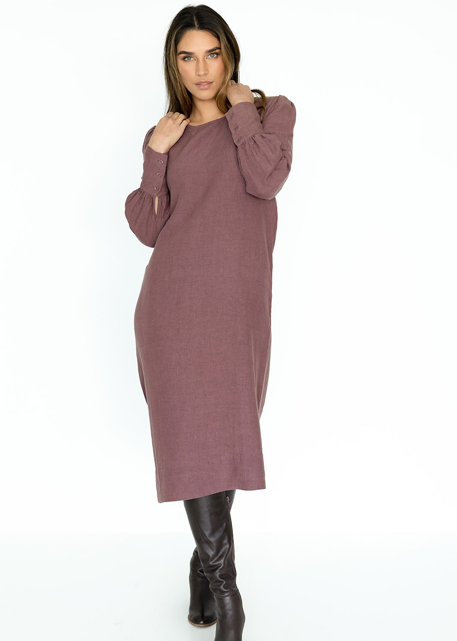 Savannah Shift Dress - Grape - Daisy Grace Lifestyle