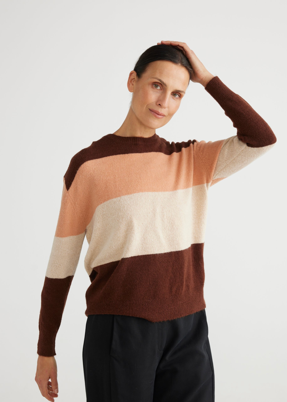 Buckley Knit - Clay + Cocoa + Biscotti - Daisy Grace Lifestyle