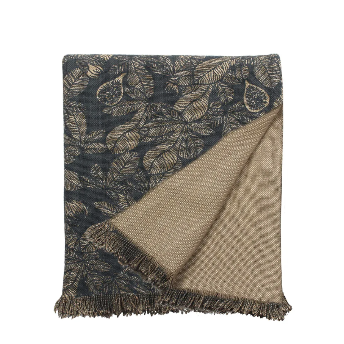 FIG TREE THROW DARK SLATE - Daisy Grace Lifestyle