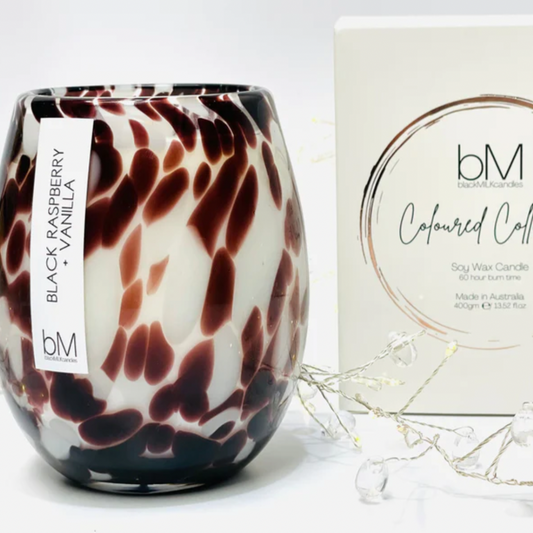 Confetti – Plum Glassware - Black Raspberry + Vanilla - Daisy Grace Lifestyle