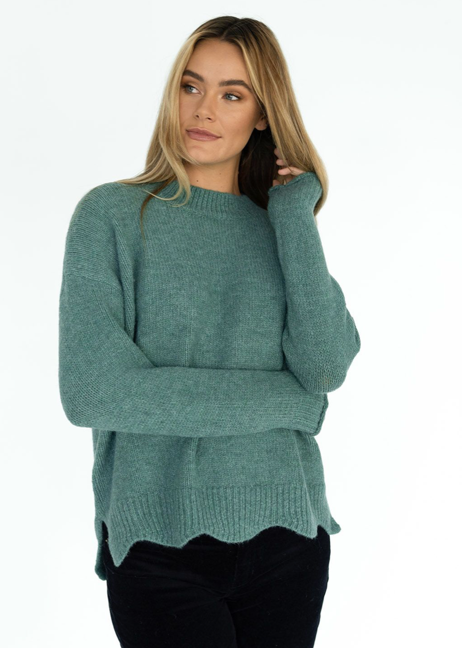 LOULOU JUMPER - Green - Daisy Grace Lifestyle