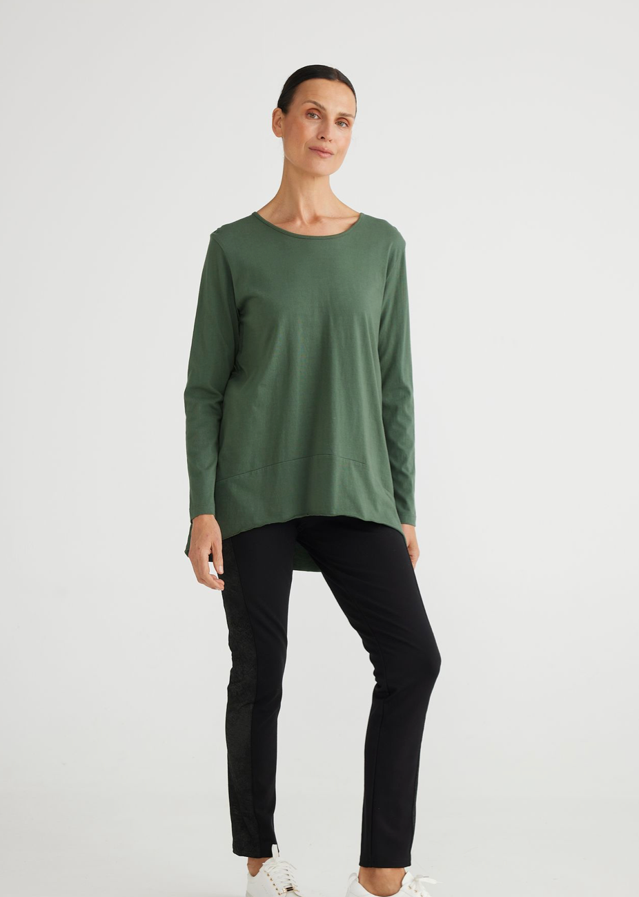 Liberty Long Sleeve T-shirt - Moss - Daisy Grace Lifestyle