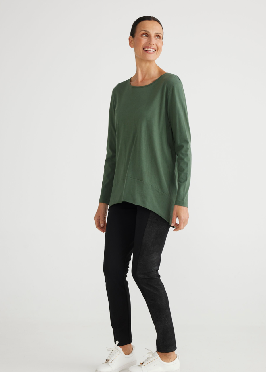 Liberty Long Sleeve T-shirt - Moss - Daisy Grace Lifestyle