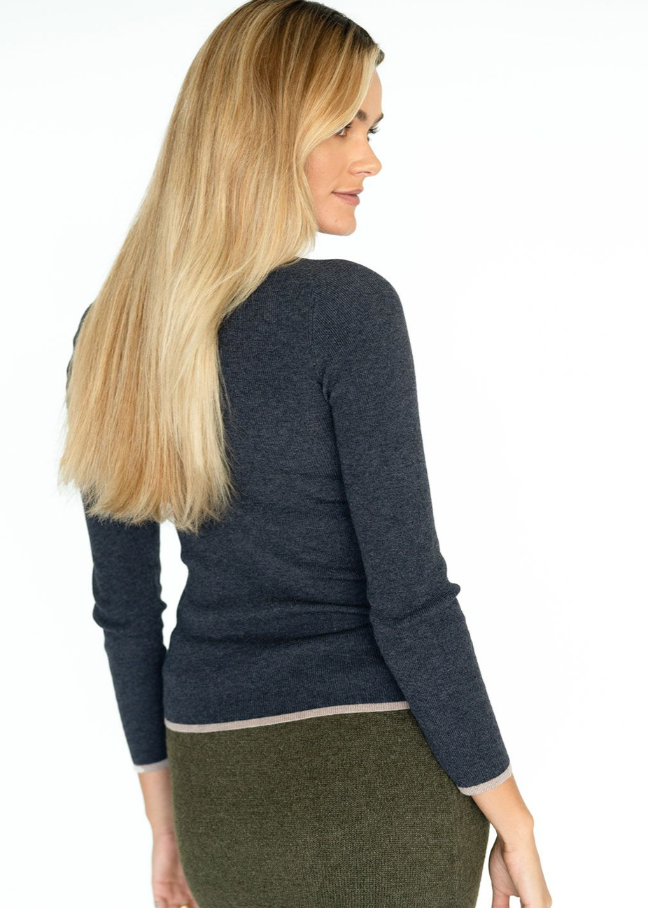 Papilion Skivvy - Charcoal - Daisy Grace Lifestyle