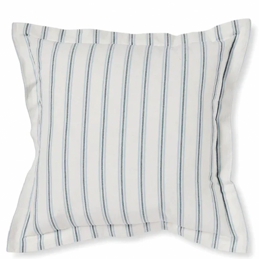 Capri Blue Stripe Cushion - Daisy Grace Lifestyle