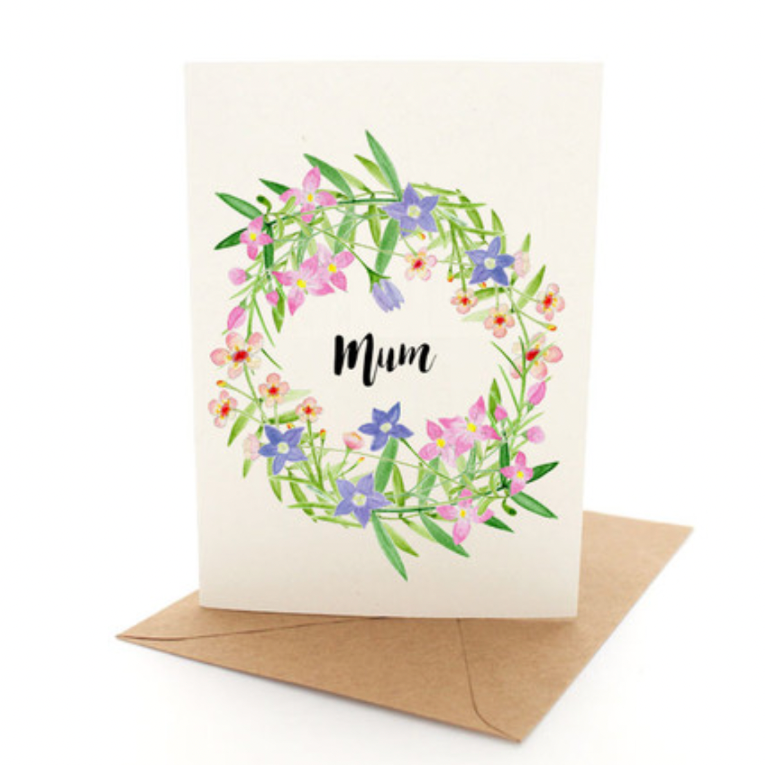Wildflowers Wreath Card - Daisy Grace Lifestyle