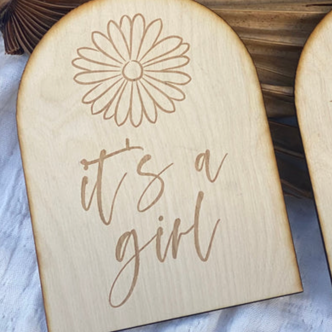 Baby announcement plaques - Different Available - Daisy Grace Lifestyle