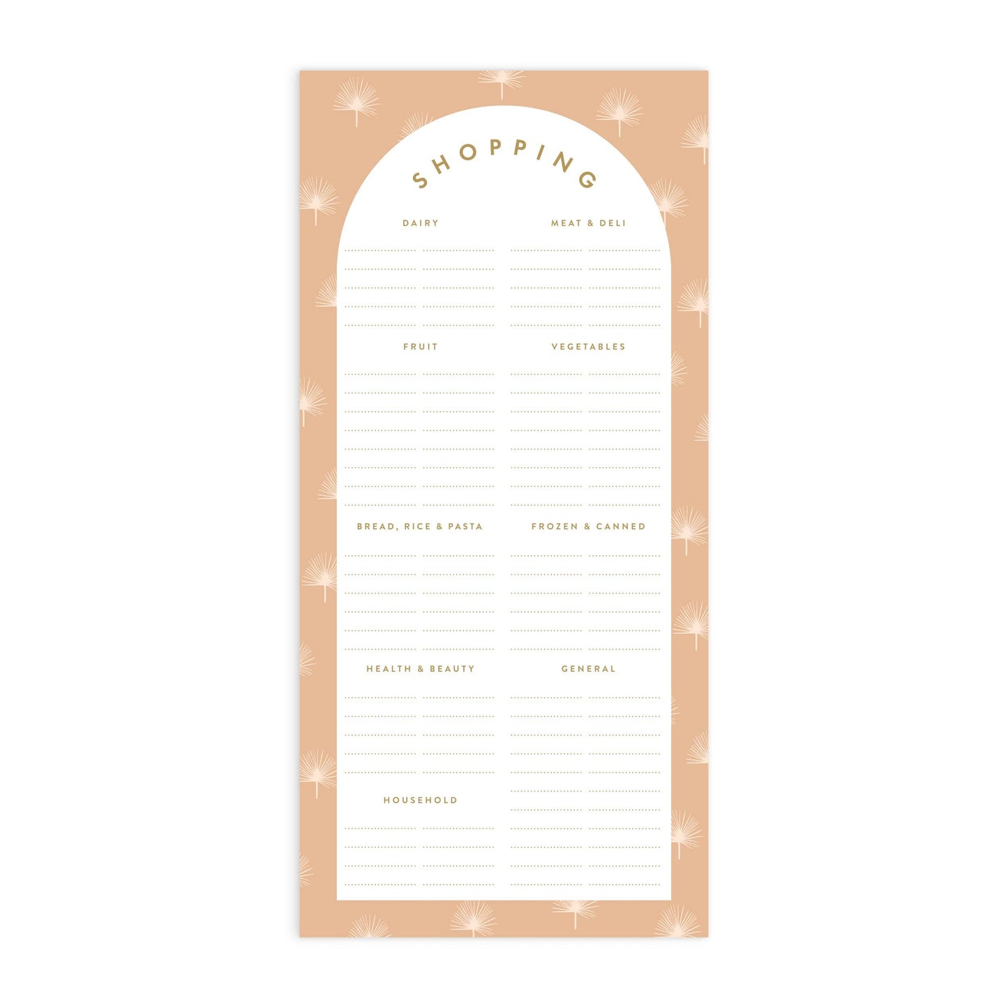 Palmetto DL Shopping List Magnet Notepad