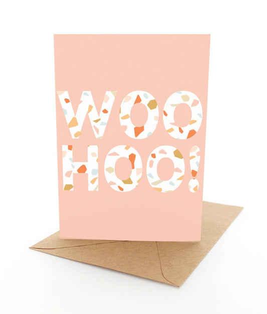 Terrazzo Woo Hoo - Greeting Card
