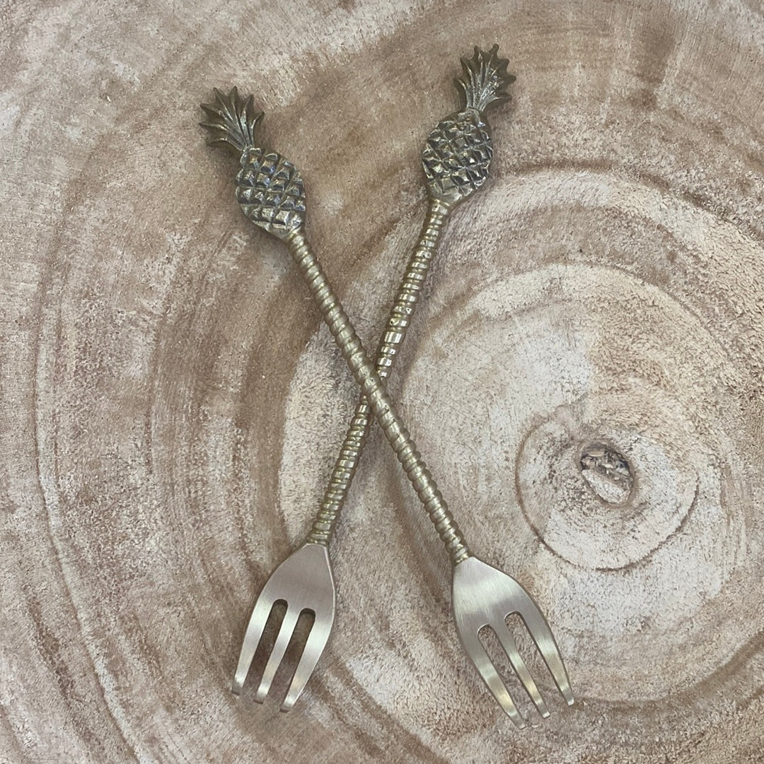 Pineapple Brass Fork - EACH - Daisy Grace Lifestyle